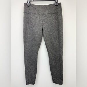 Athleta size Large Women’s Gray Delancey Herringbone Activewear Tight Leggings